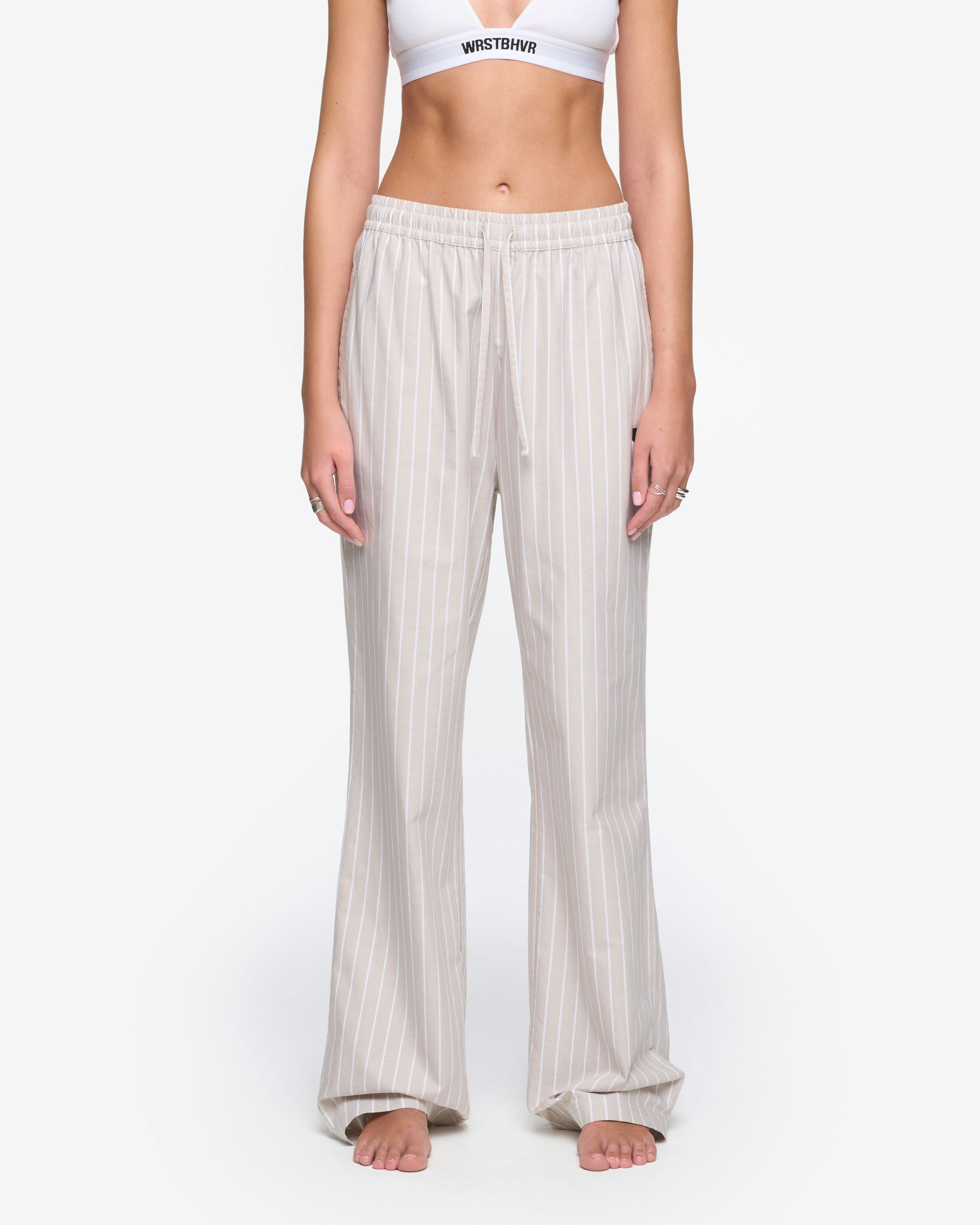 【BAON】Roizen Stripe Banding Pants SHINZO® | Kaizen (改善) 6 piece collection by Shinzo