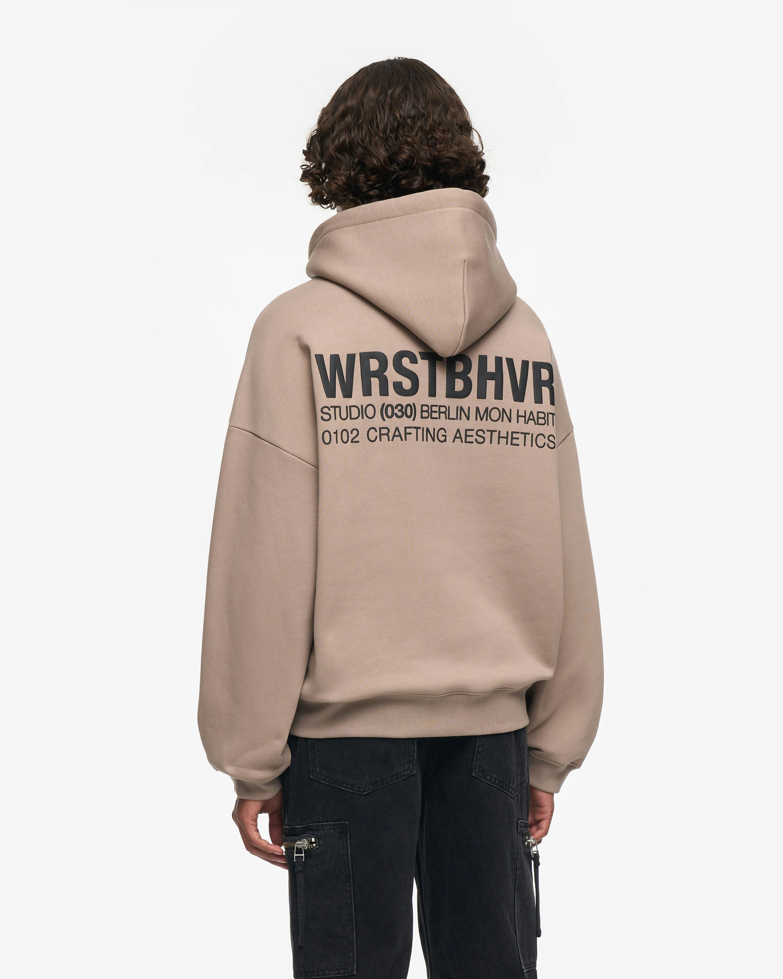 Worst behavior hoodie beige new arrivals